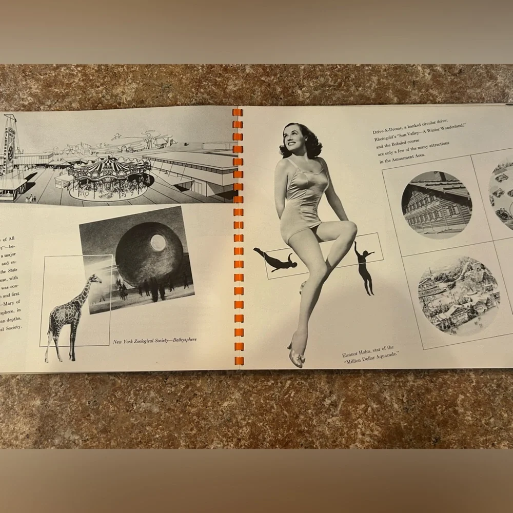 1939 New York World's Fair Official Souvenir Book, Vintage Coffee Table Book